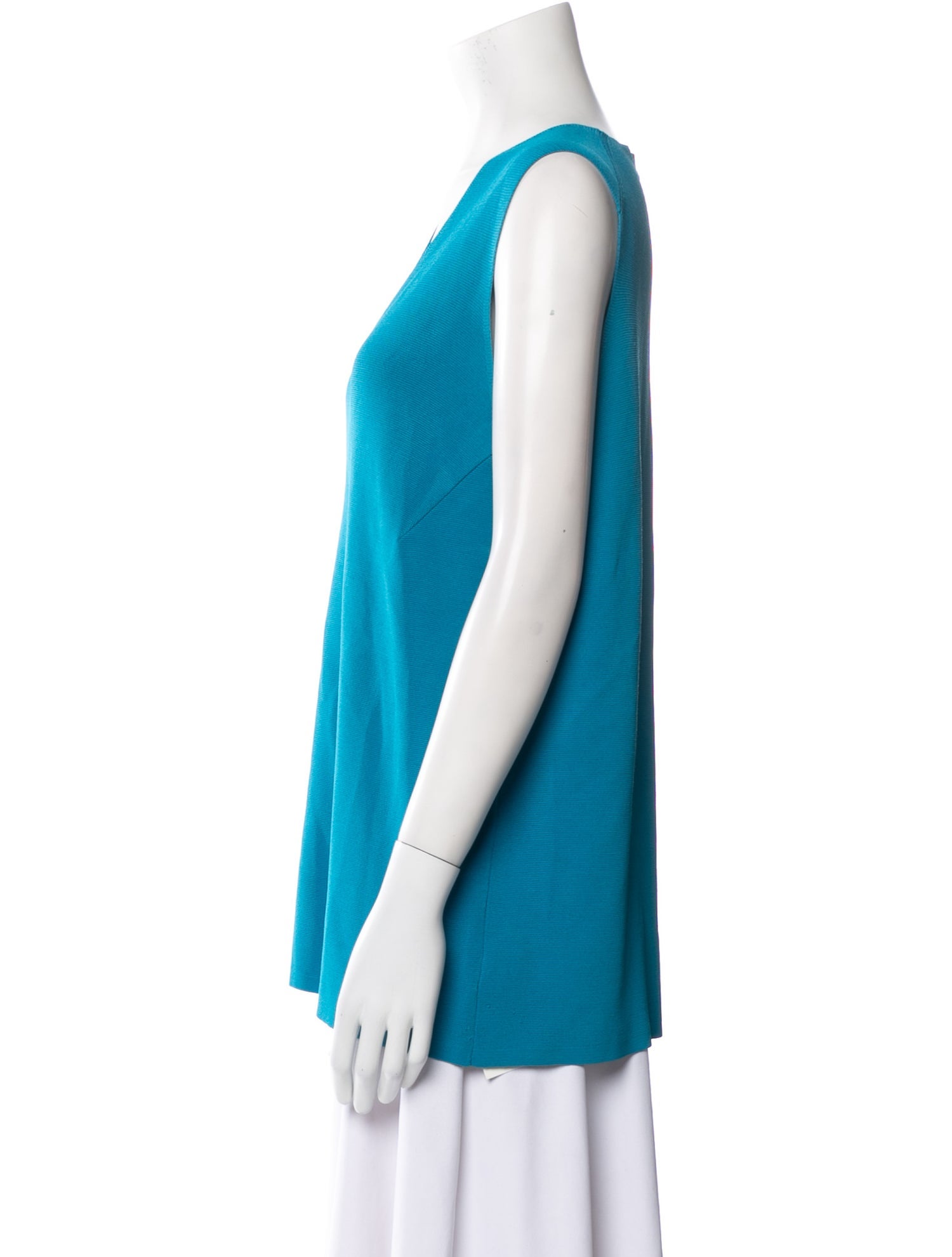 Akris V-Neck Sleeveless Top