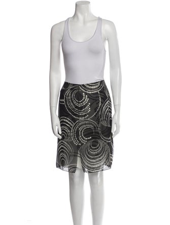 Akris Silk Polka Dot Print Skirt Set