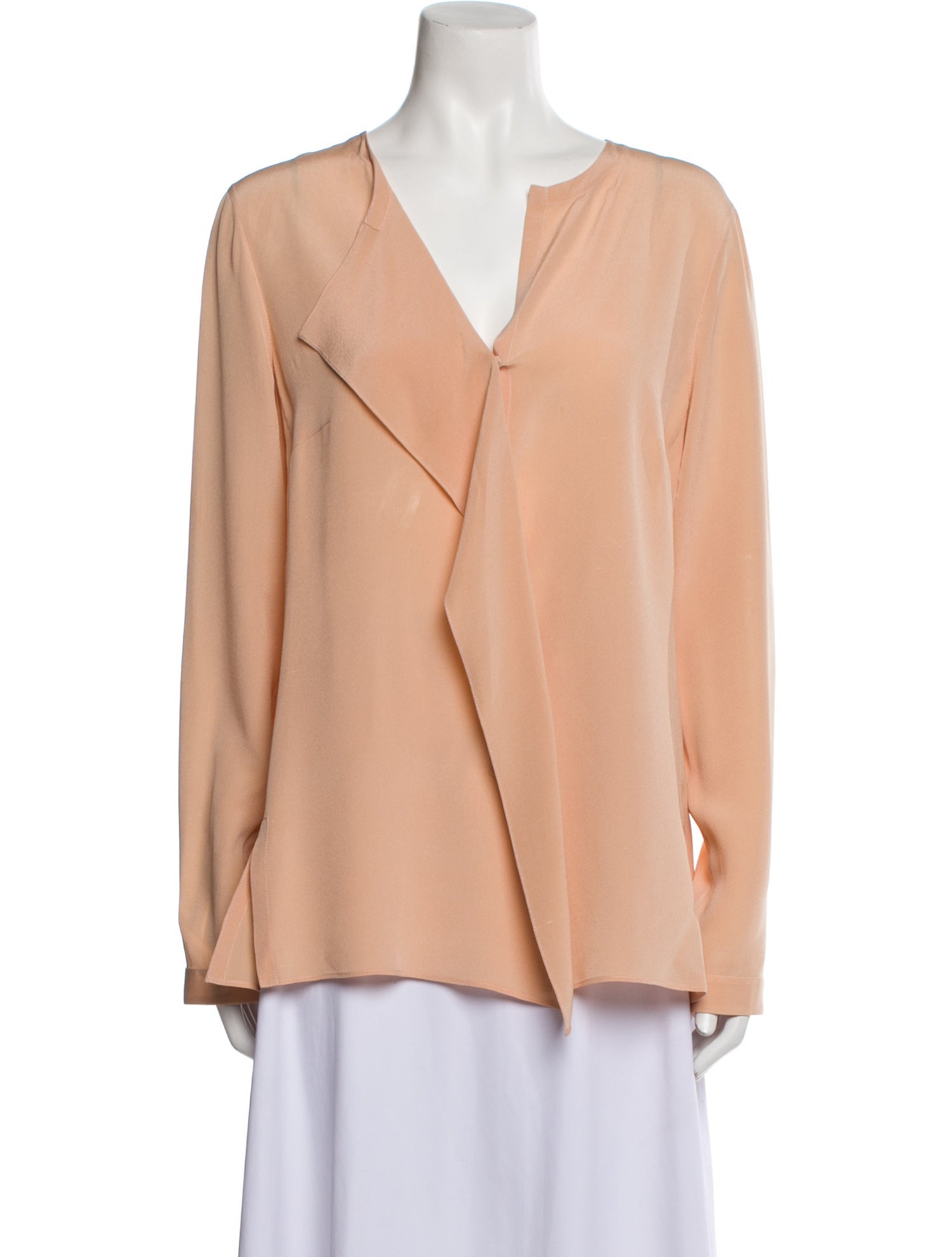 Akris Silk V-Neck Blouse