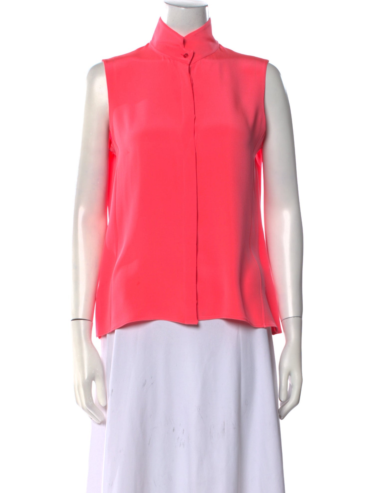 Akris Silk Mock Neck Blouse