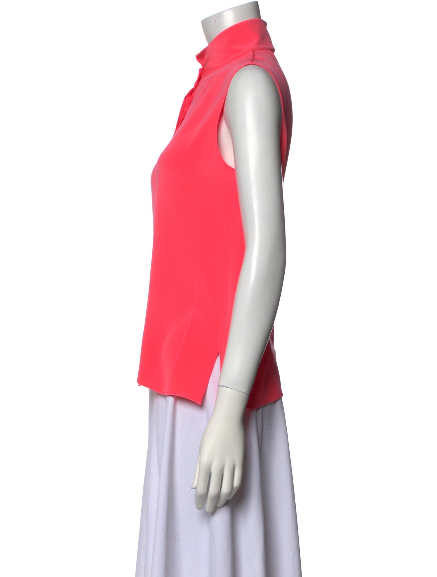 Akris Silk Mock Neck Blouse