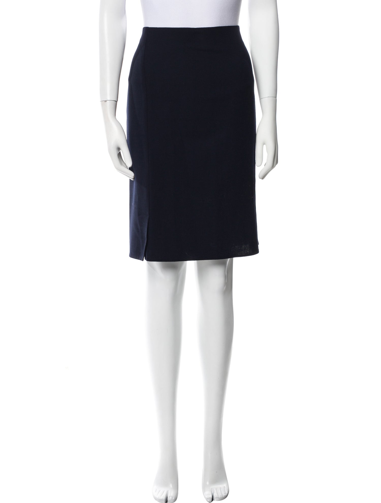 Akris x Bergdorf Goodman Wool Knee-Length Skirt