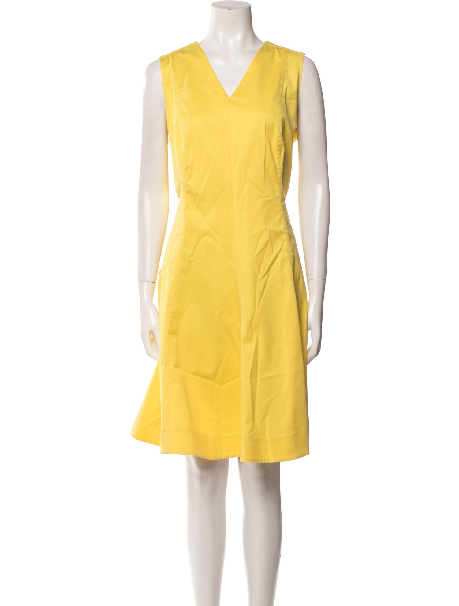 Akris Punto V-Neck Knee-Length Dress