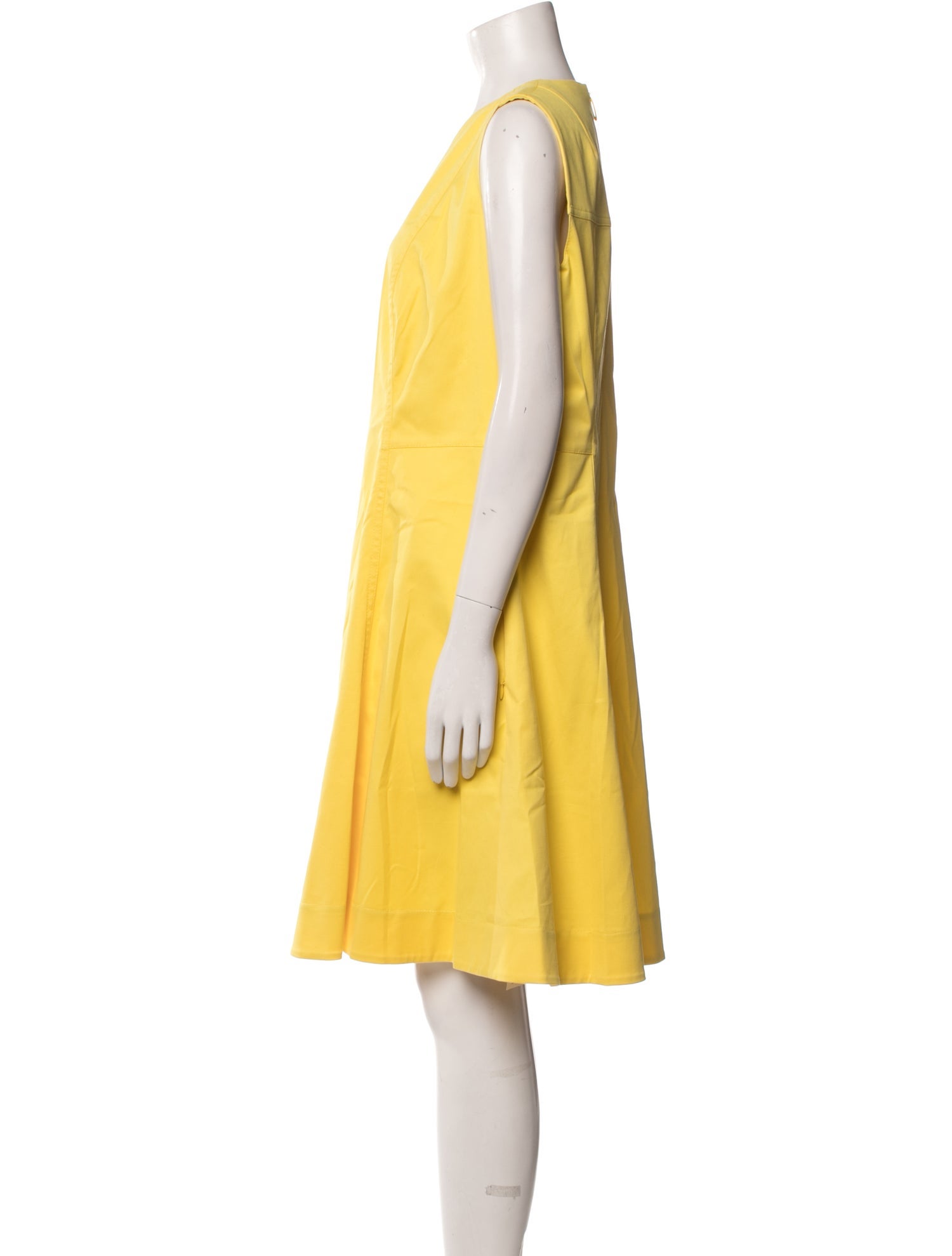 Akris Punto V-Neck Knee-Length Dress