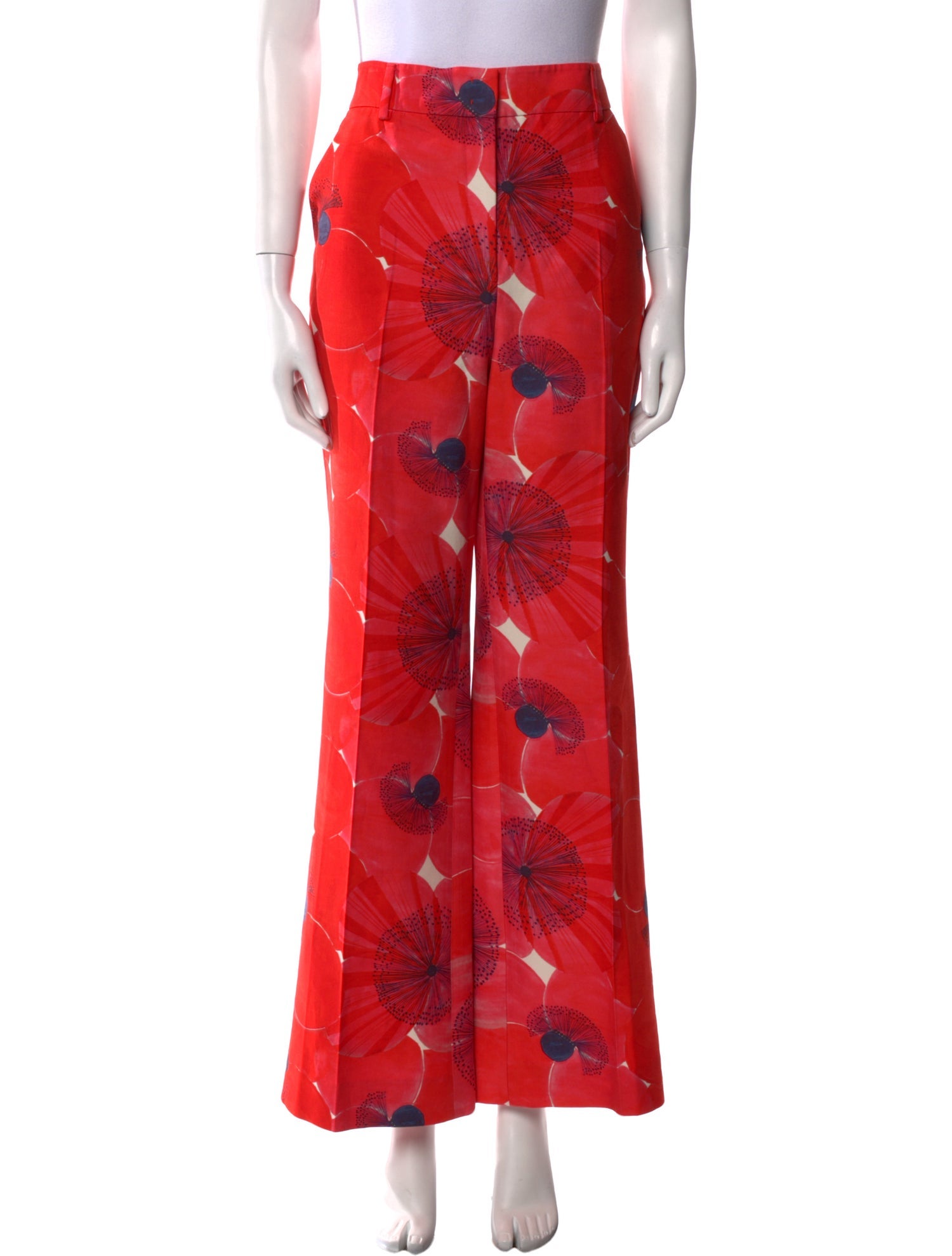 Akris Printed Wide Leg Pants