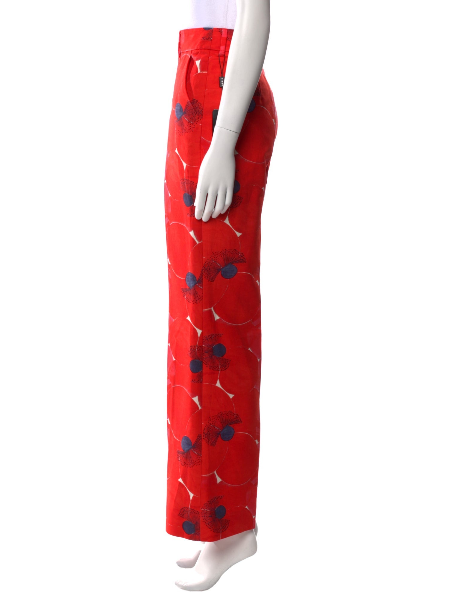 Akris Printed Wide Leg Pants