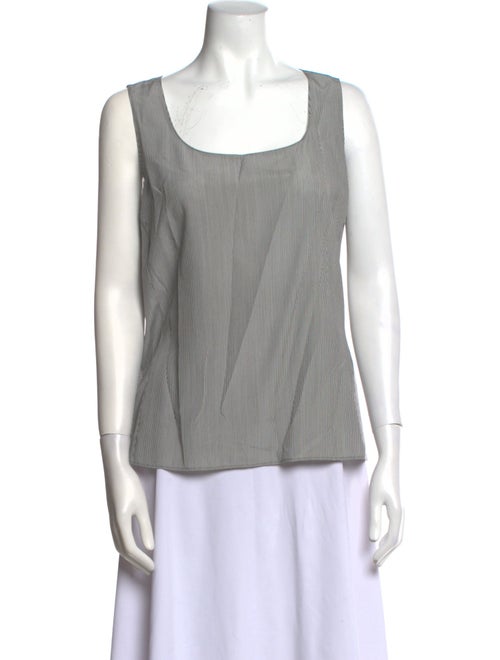 Akris Silk Square Neckline Top