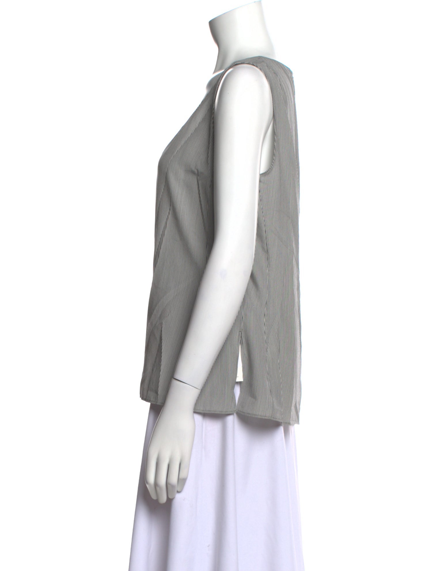 Akris Silk Square Neckline Top