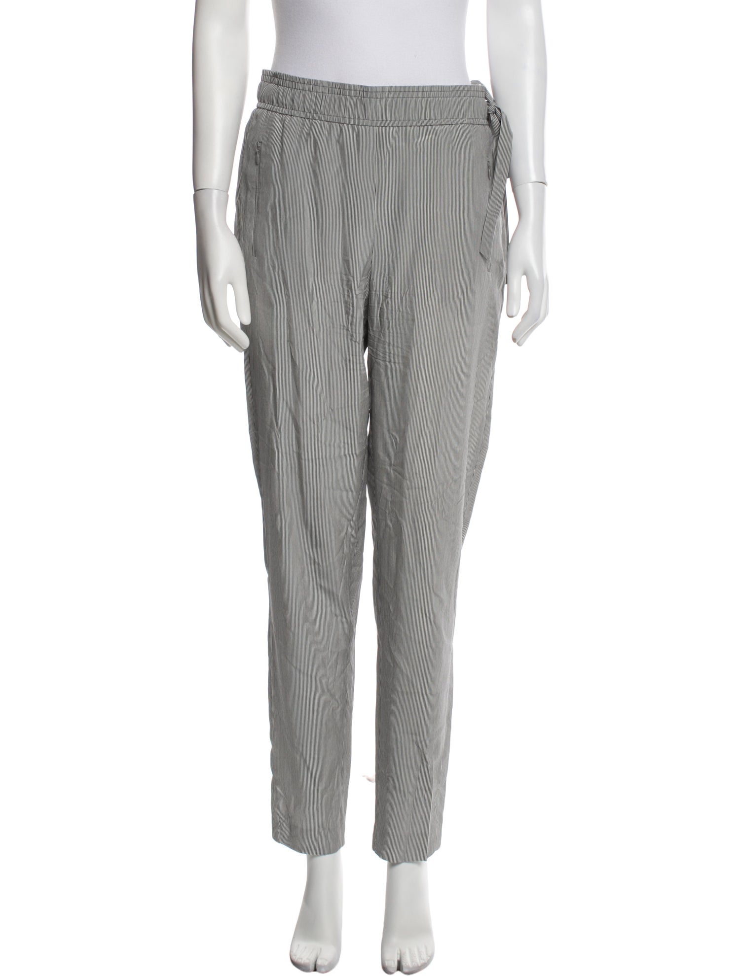 Akris Silk Straight Leg Pants