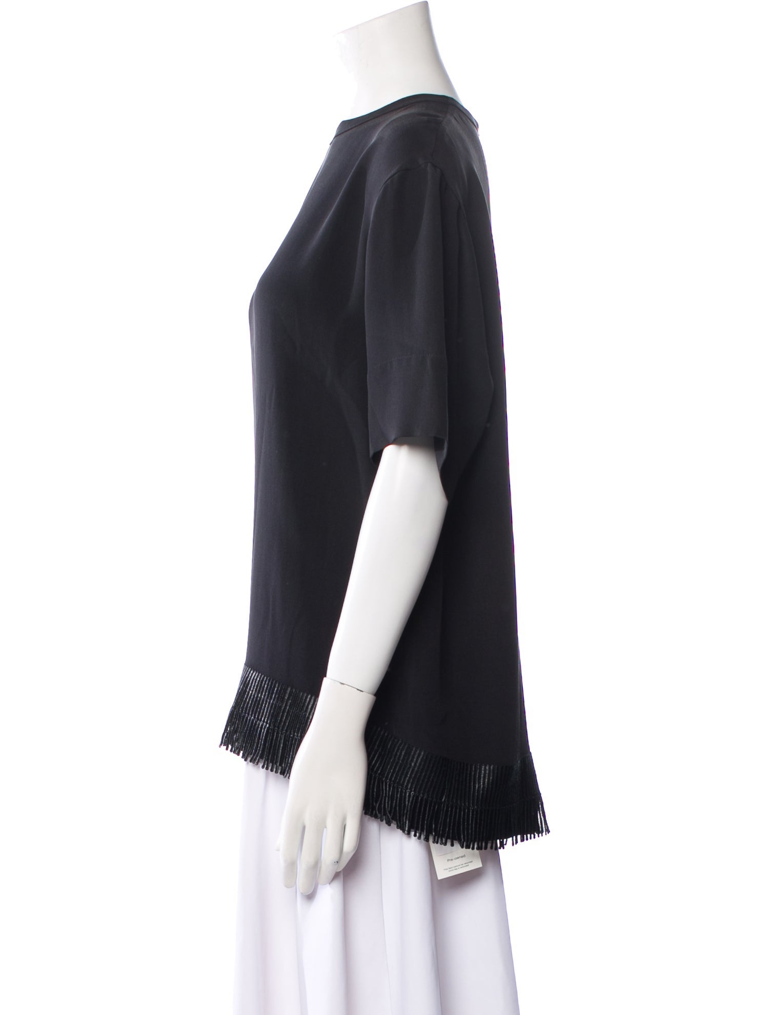 Akris Silk Crew Neck Blouse
