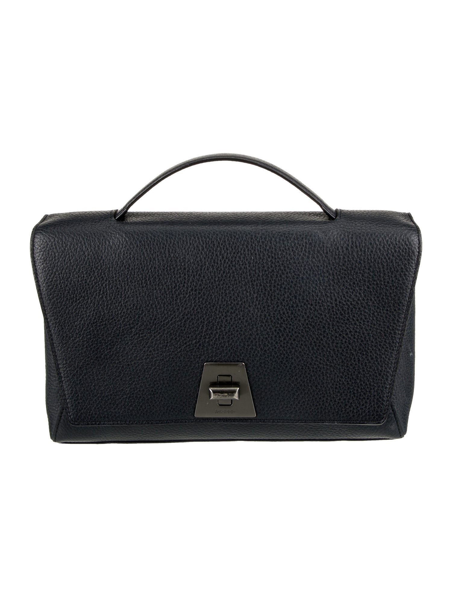Akris Leather Top Handle Bag