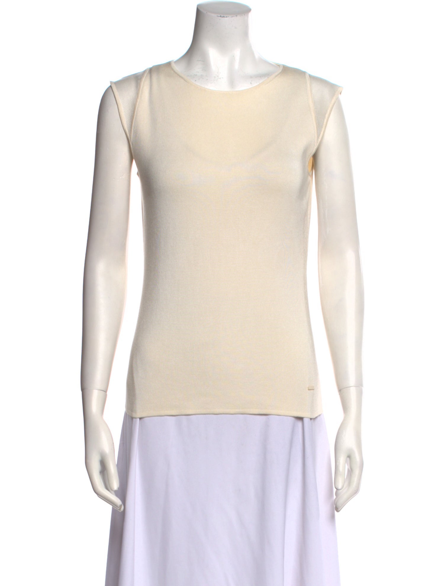 Akris Crew Neck Sleeveless Top