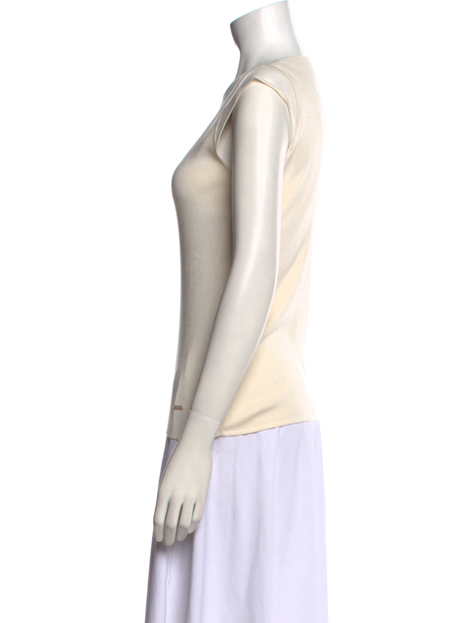 Akris Crew Neck Sleeveless Top