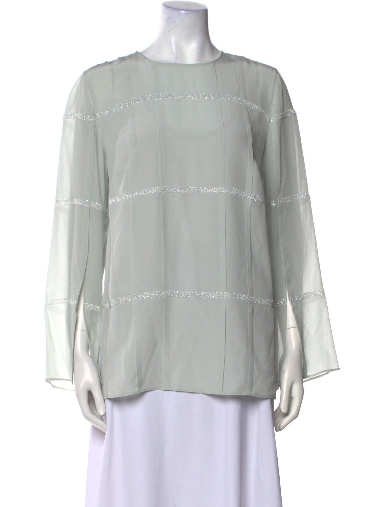 Akris Silk Bateau Neckline Blouse