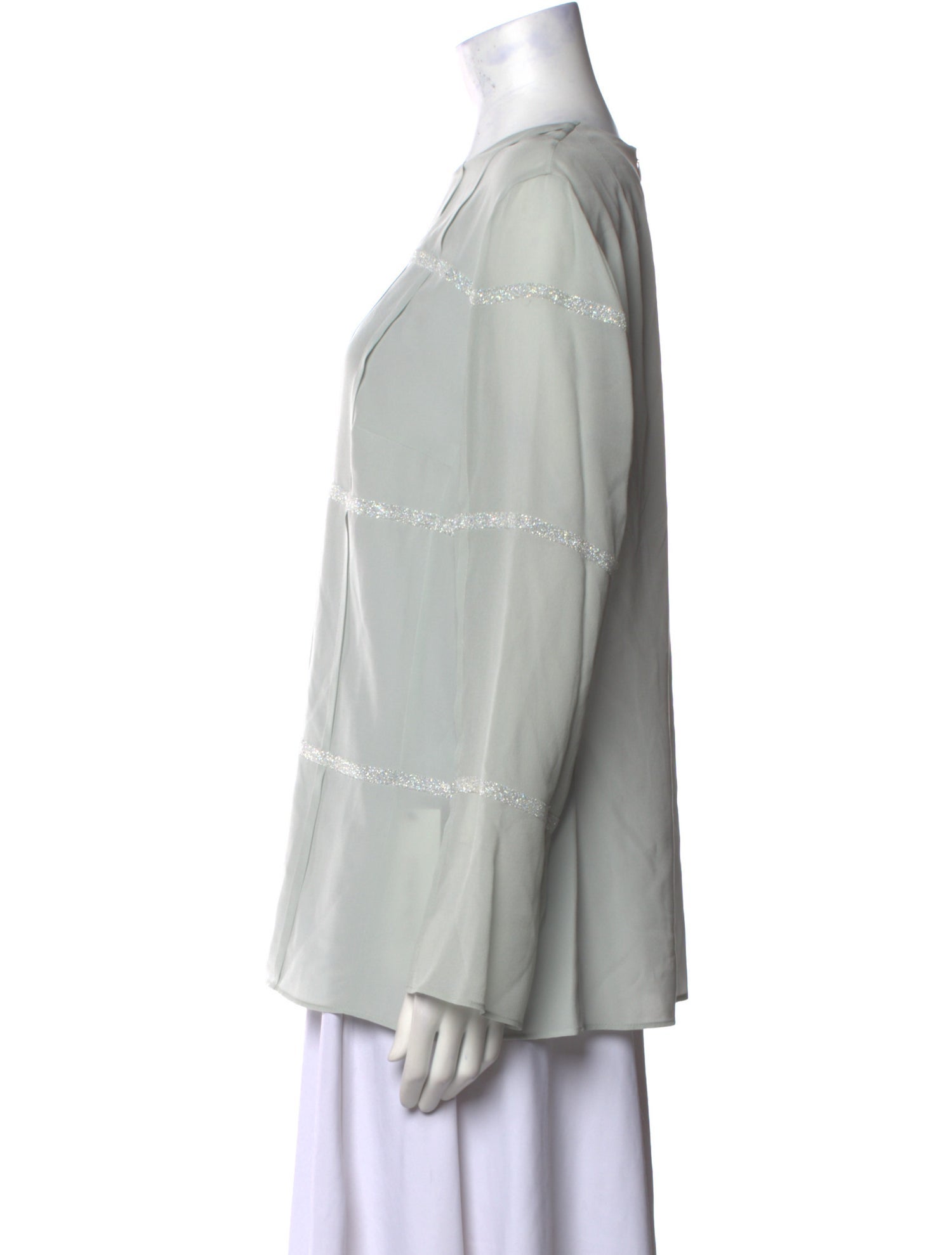 Akris Silk Bateau Neckline Blouse