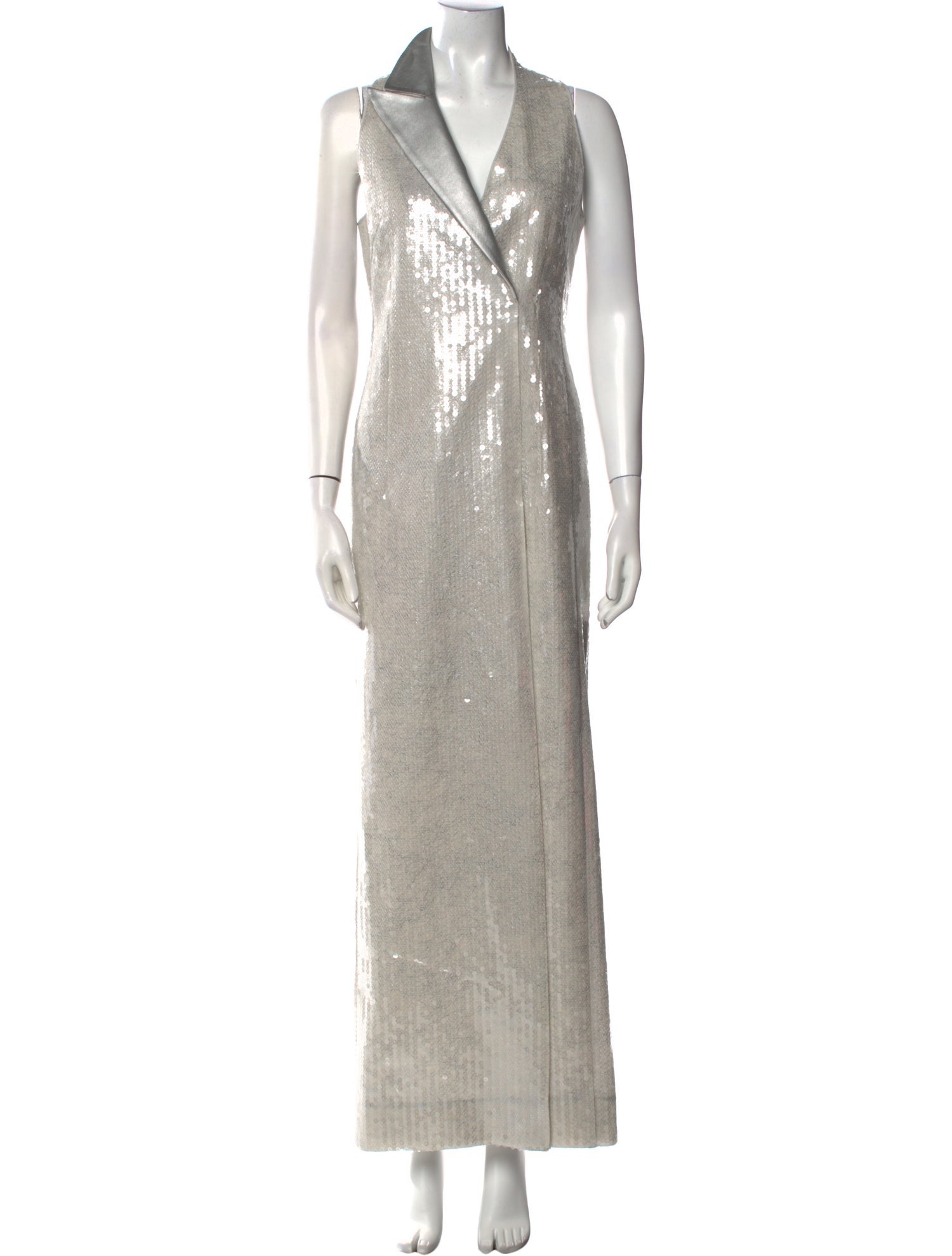 Akris Lamb Leather Long Dress