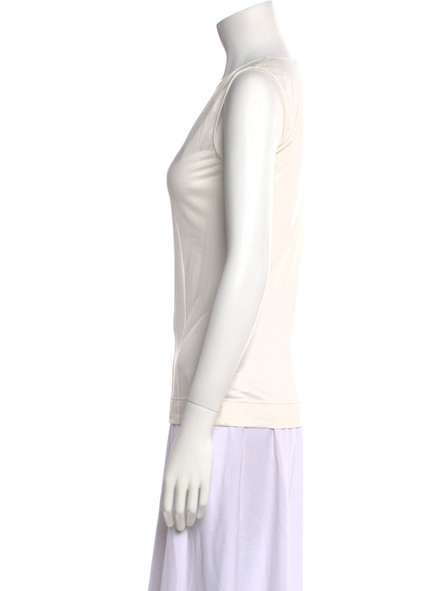 Akris V-Neck Sleeveless Blouse