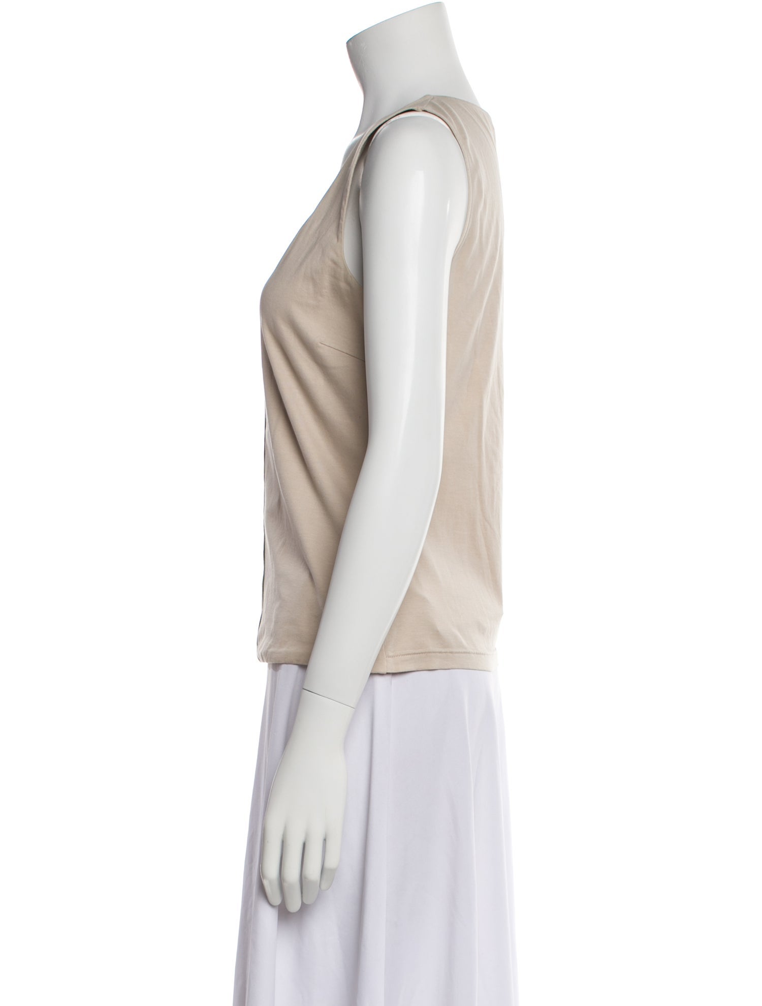 Akris Scoop Neck Sleeveless Top