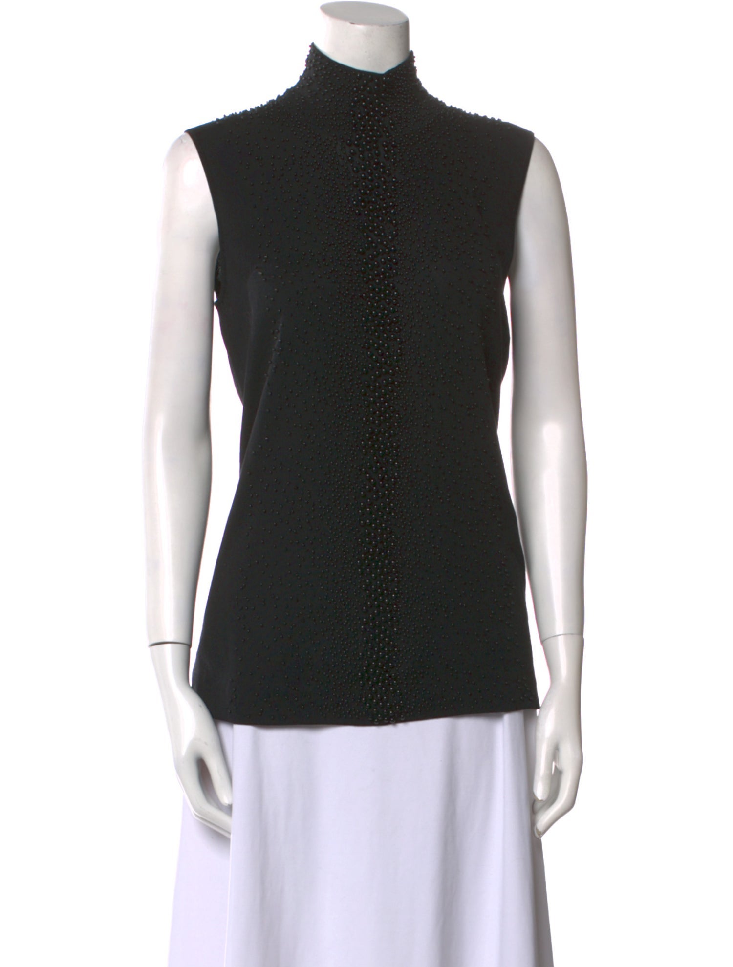 Akris Silk Mock Neck Top