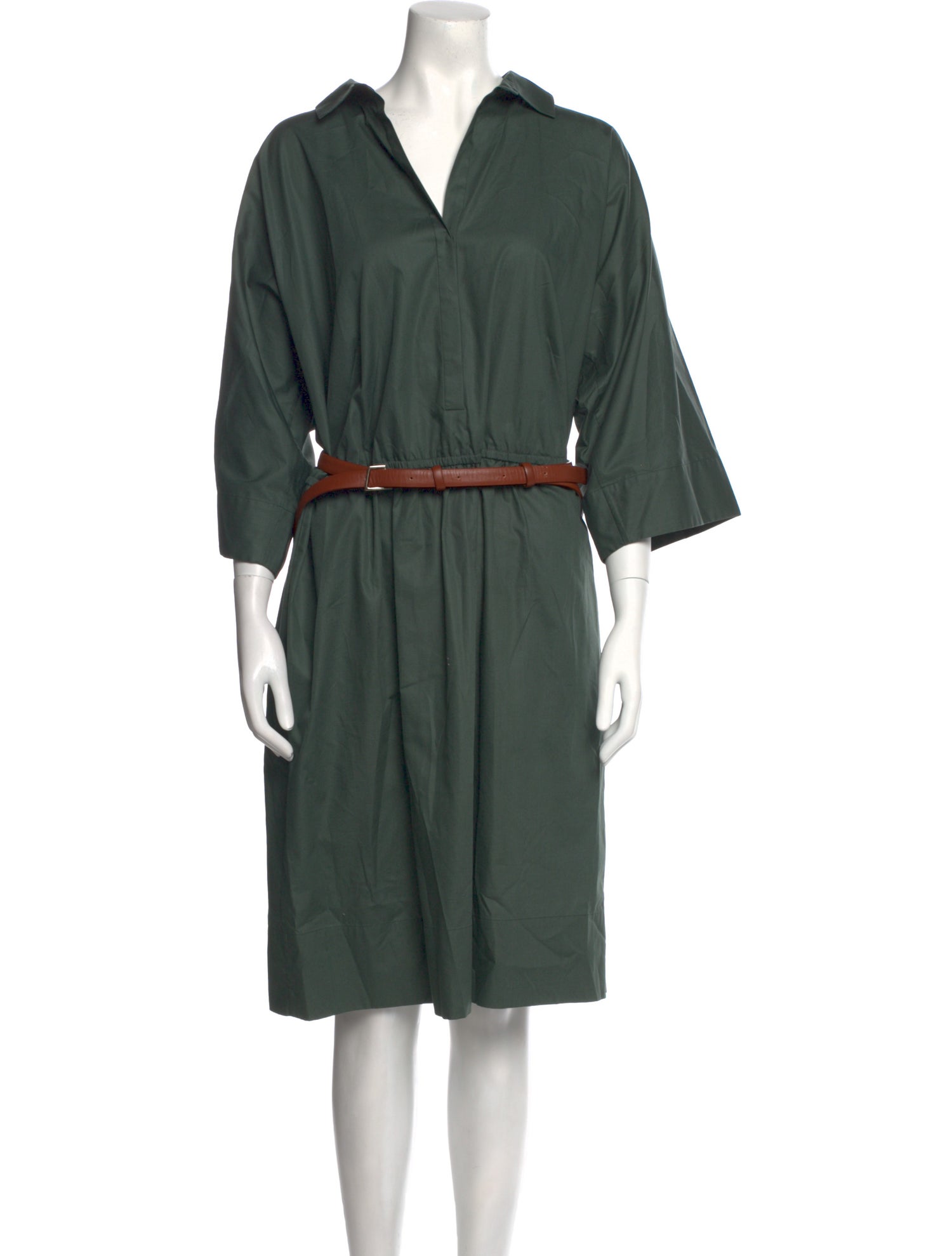 Akris V-Neck Midi Length Dress w/ Tags