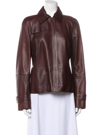 Akris Leather Biker Jacket