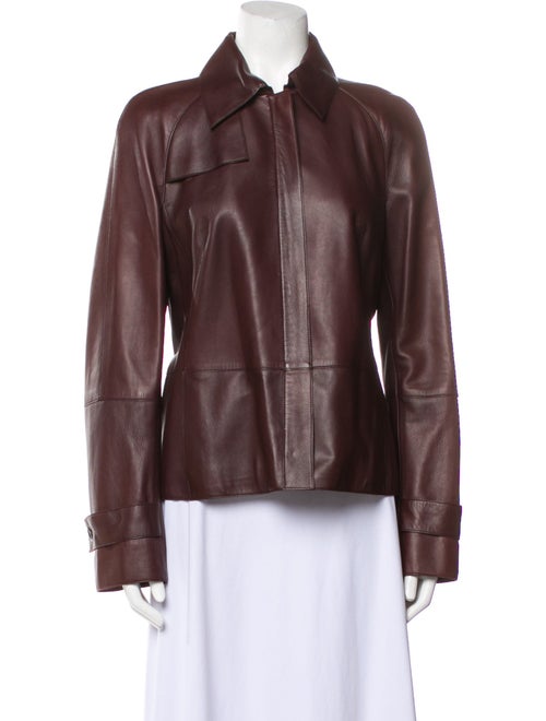 Akris Leather Biker Jacket