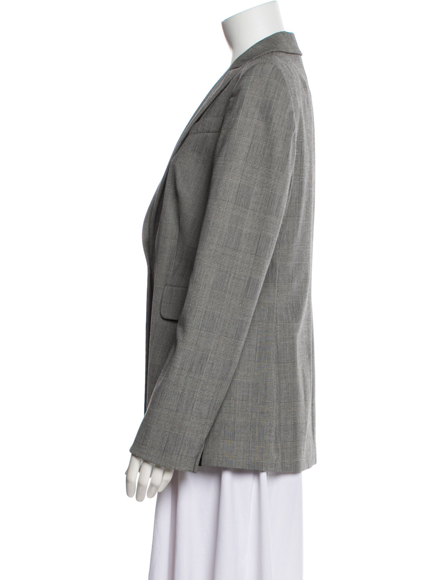 Akris Plaid Print Blazer