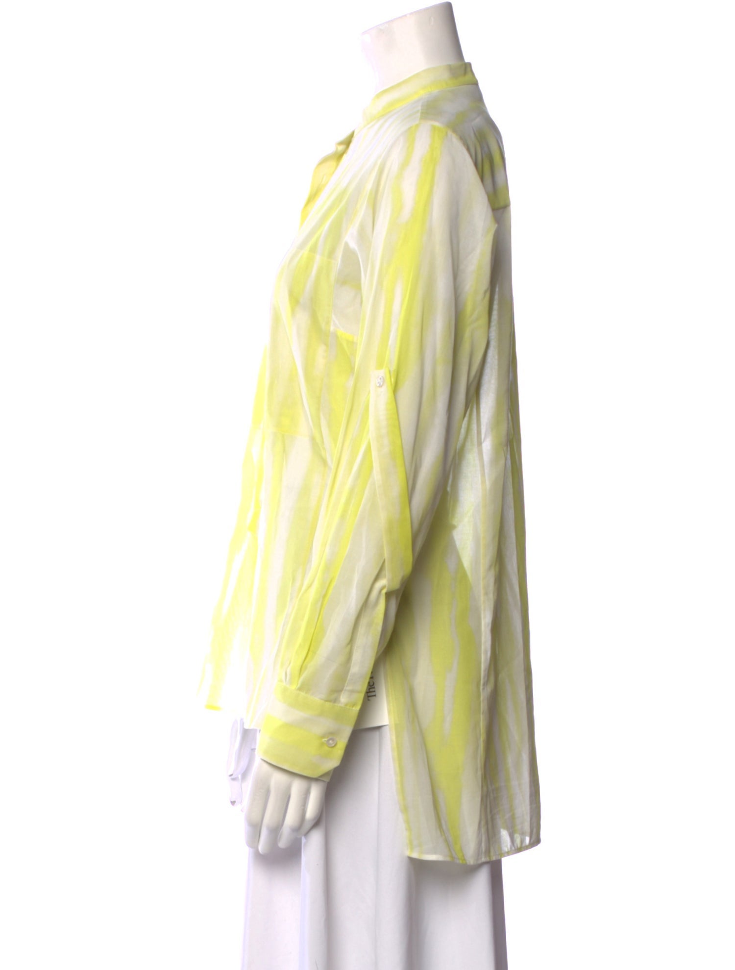 Akris Printed Mock Neck Blouse