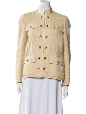 Akris Wool Tweed Pattern Skirt Set