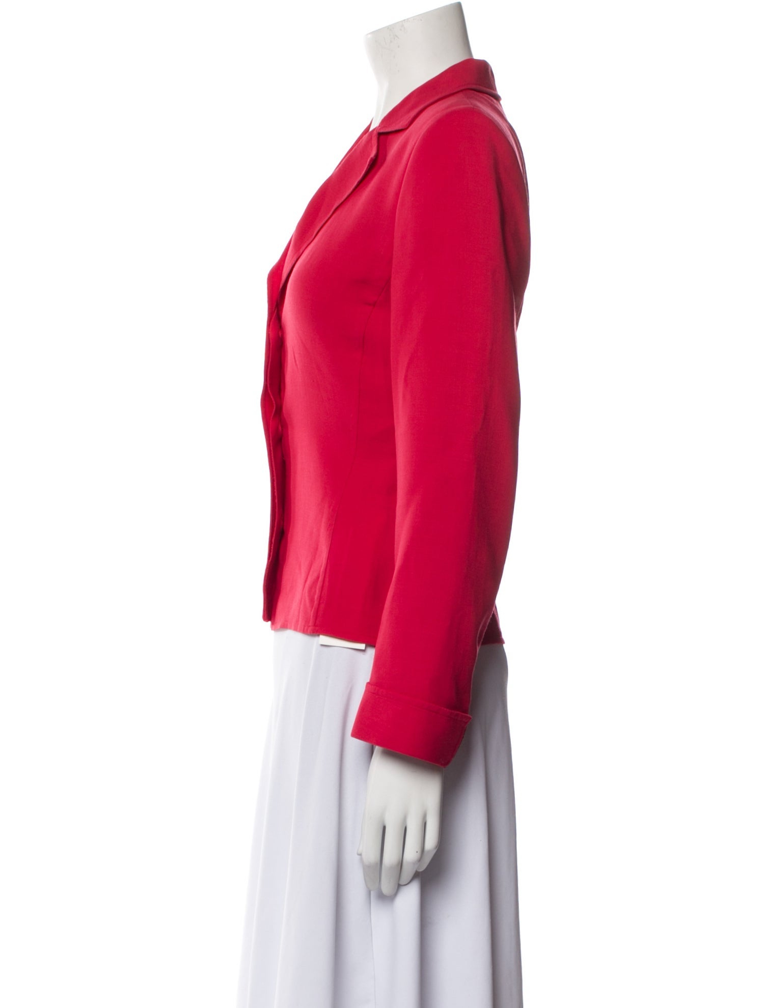 Akris Wool V-Neck Blouse w/ Tags