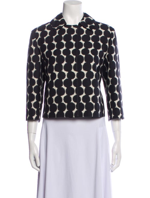 Akris Wool Polka Dot Print Blazer