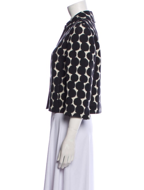 Akris Wool Polka Dot Print Blazer