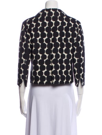 Akris Wool Polka Dot Print Blazer