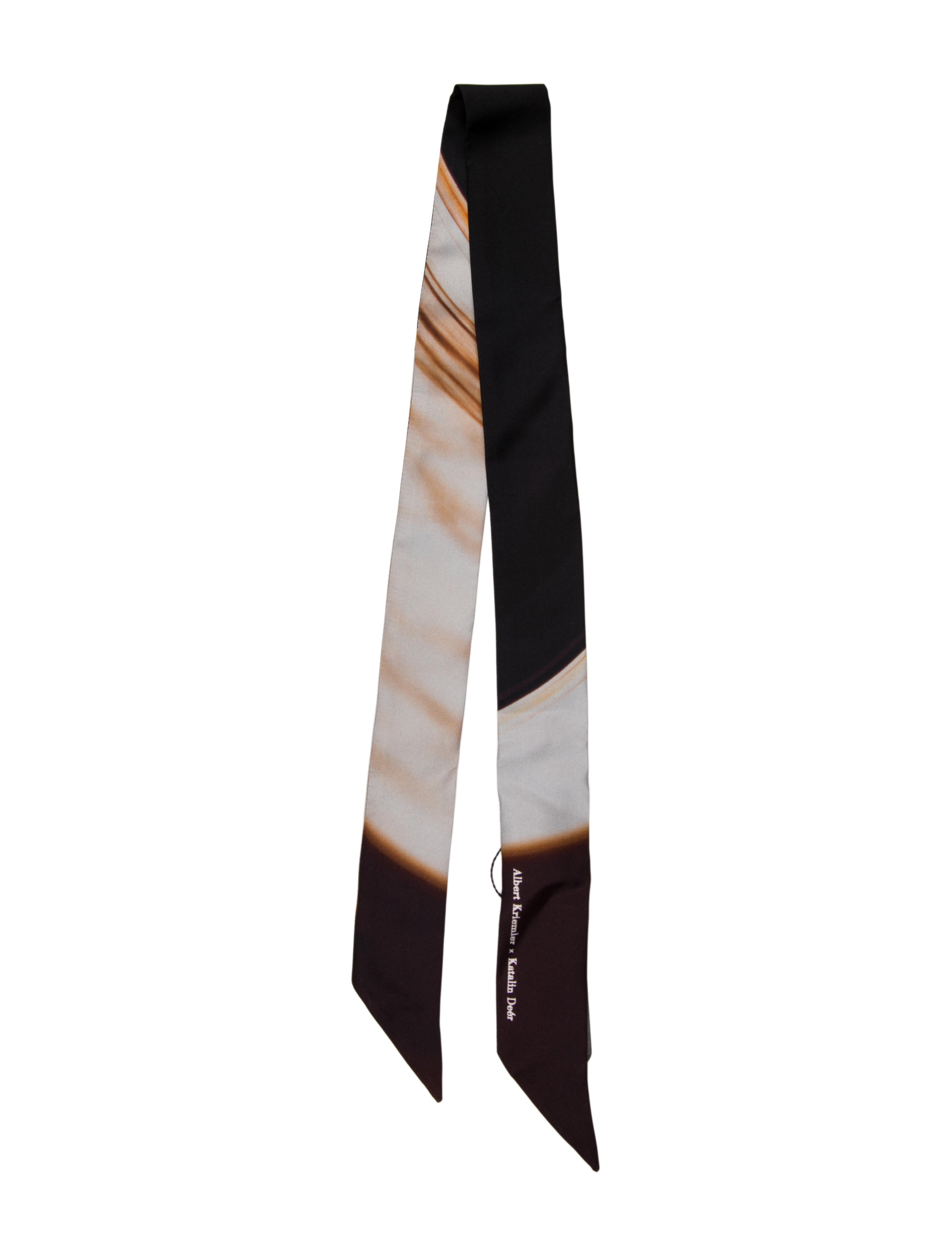 Akris Silk Striped Scarf w/ Tags