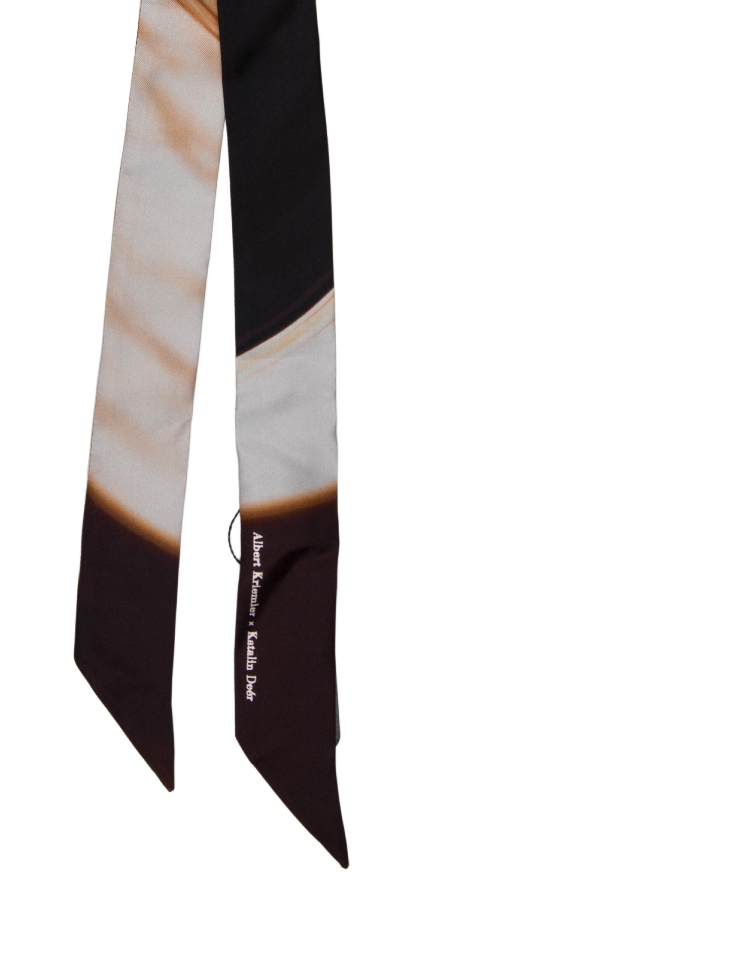 Akris Silk Striped Scarf w/ Tags