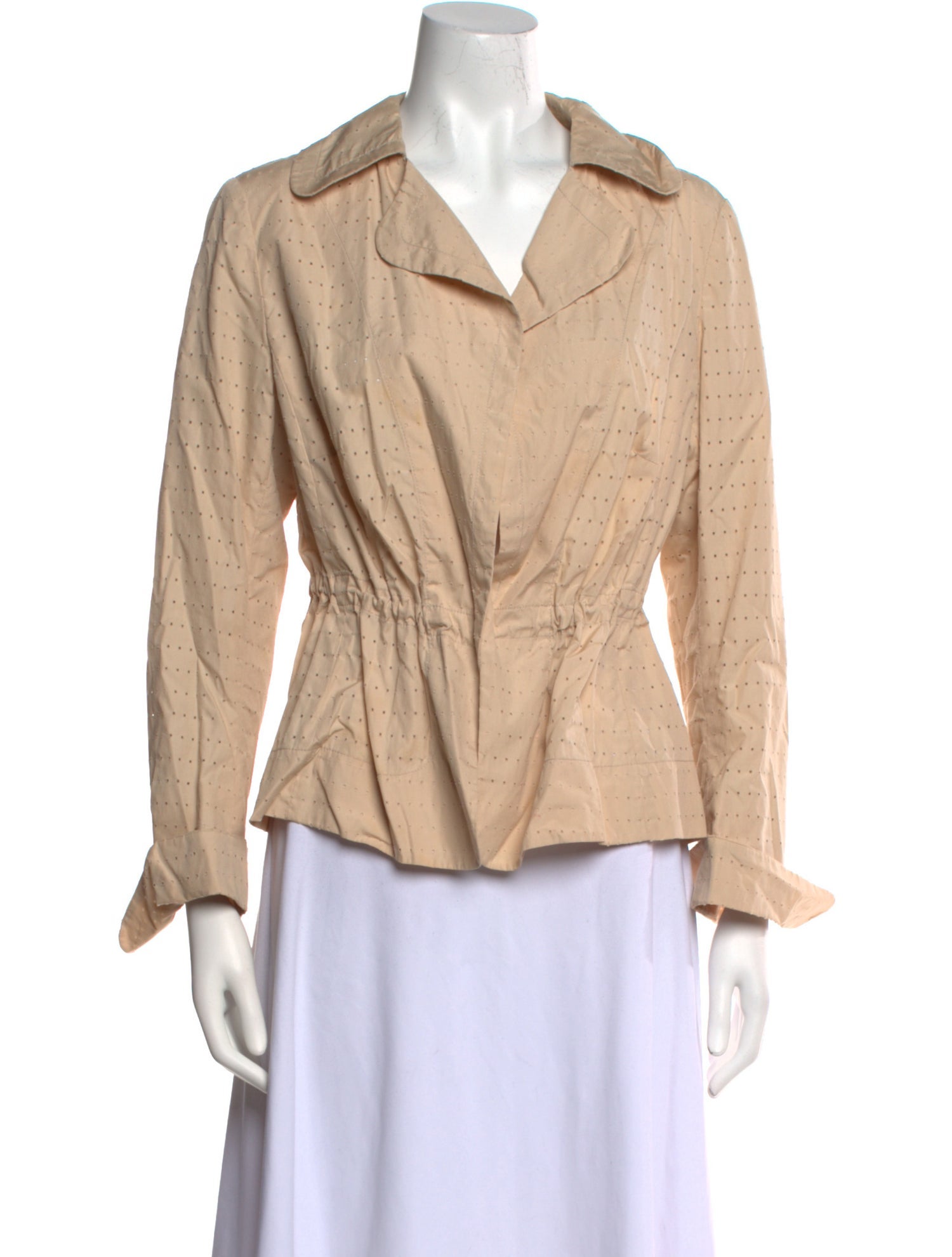 Akris Long Sleeve Button-Up Top