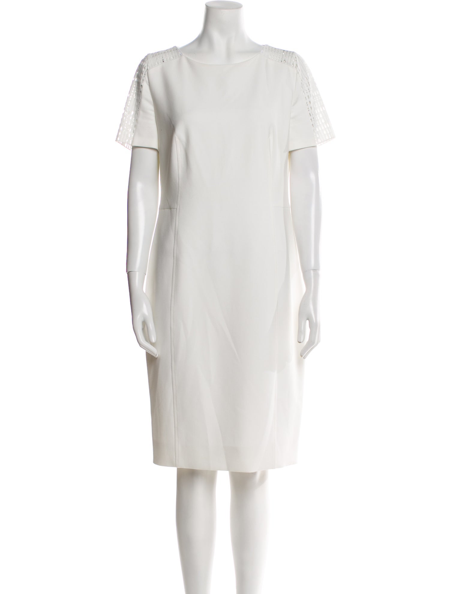 Akris Bateau Neckline Knee-Length Dress