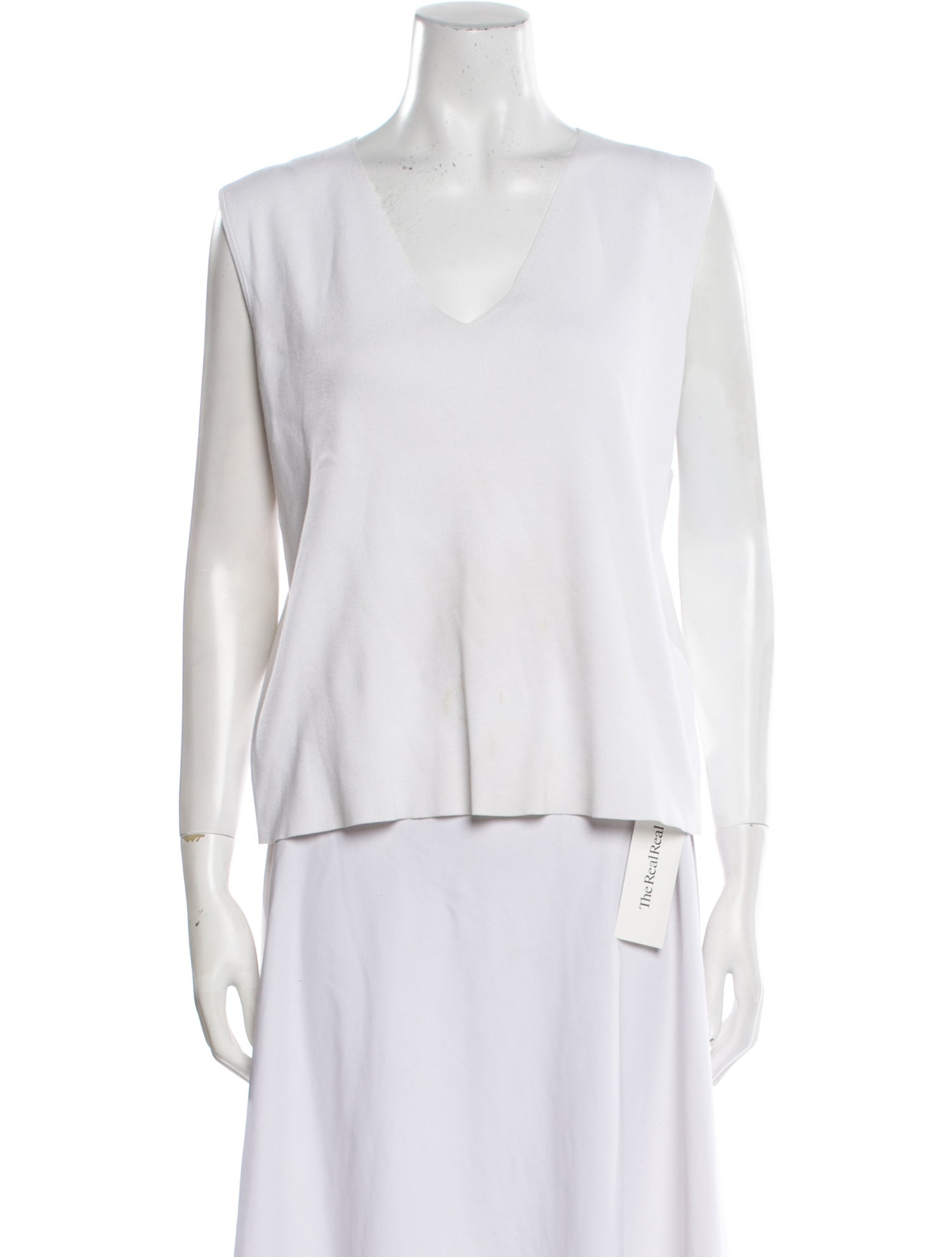 Akris V-Neck Sleeveless T-Shirt