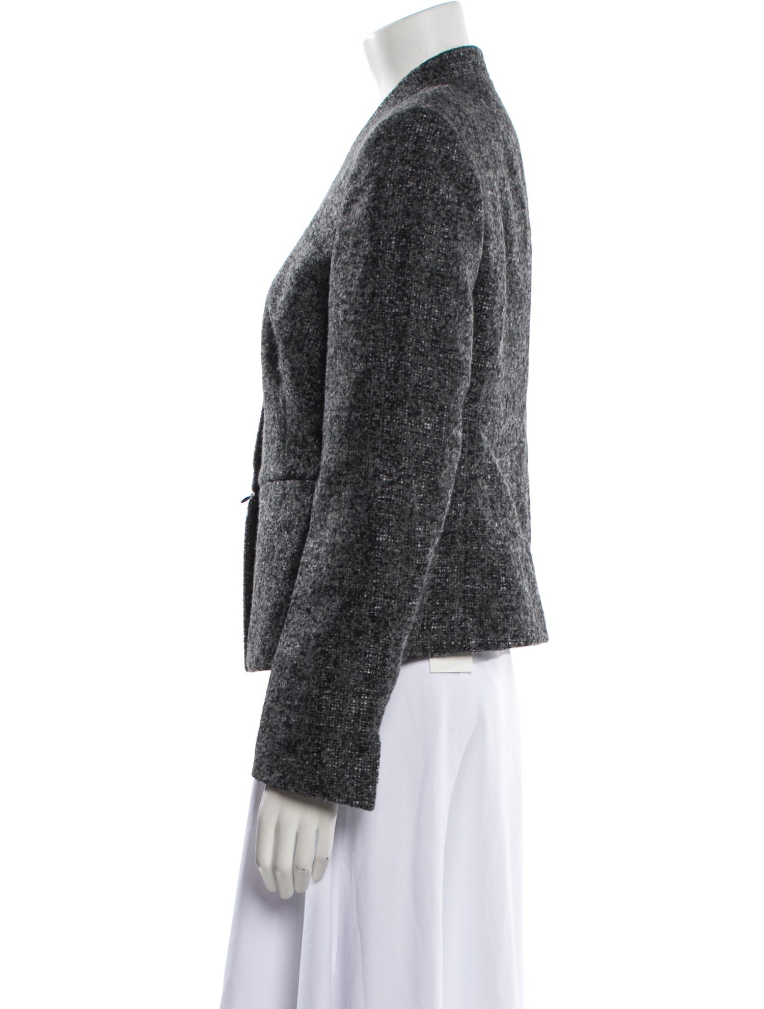 Akris Alpaca Tweed Pattern Blazer