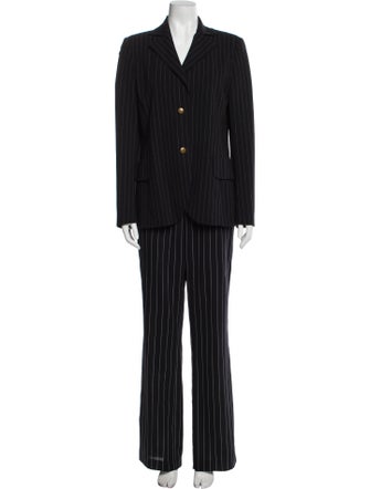 Akris Wool Striped Pantsuit