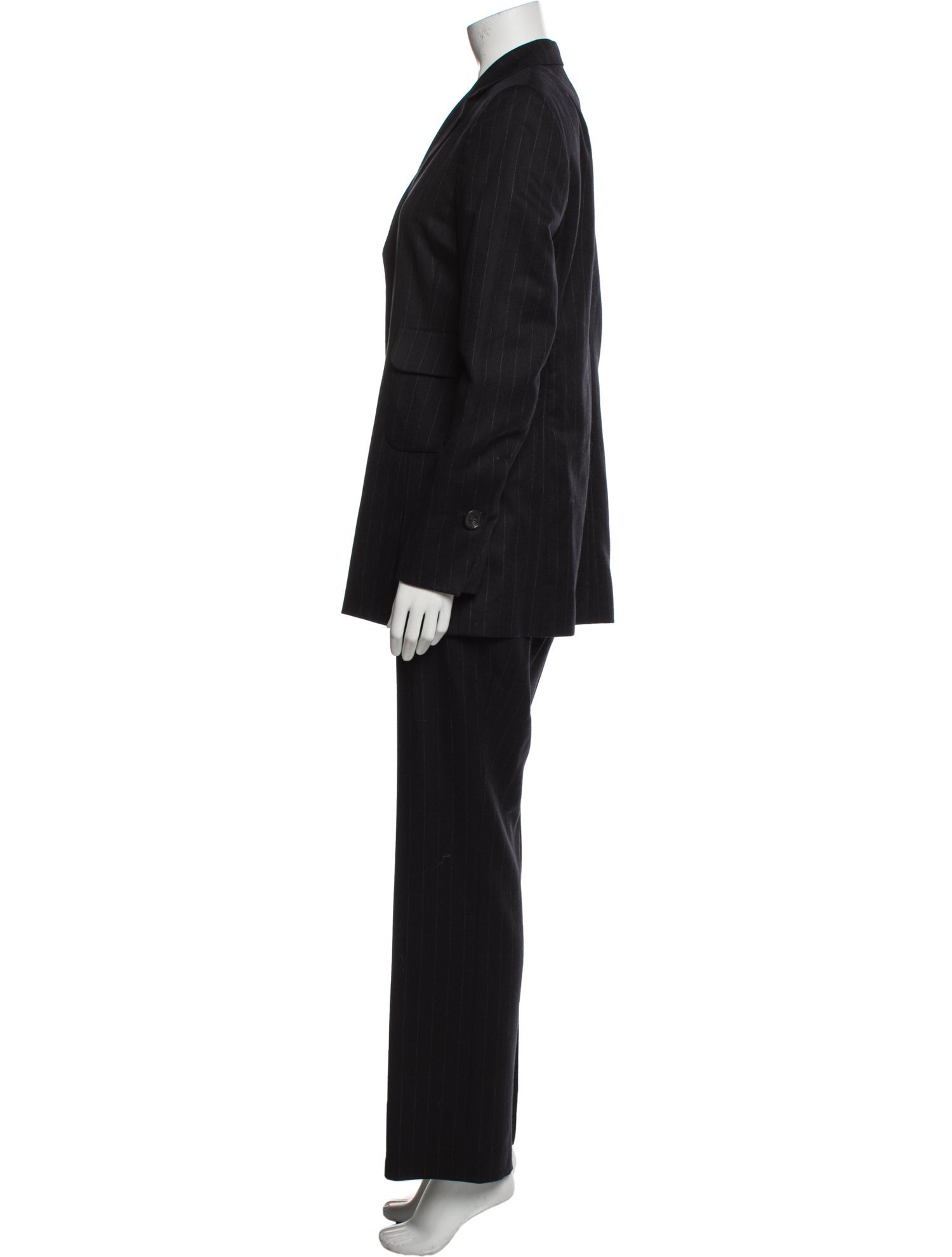 Akris Cashmere Striped Pantsuit