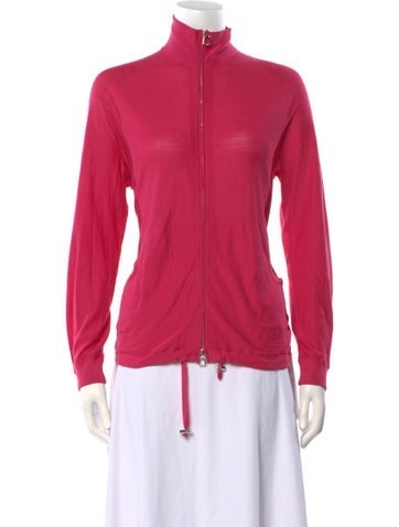 Akris Knitwear Silk Mock Neck Sweater XL