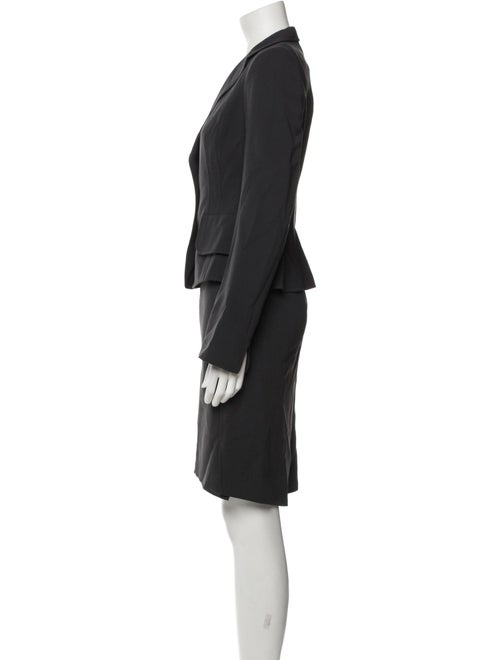 Akris Wool Ruffle Embellishment Skirt Set