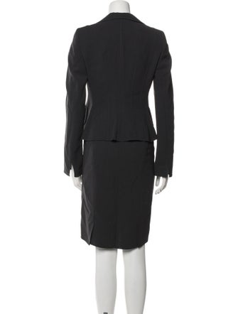 Akris Wool Ruffle Embellishment Skirt Set