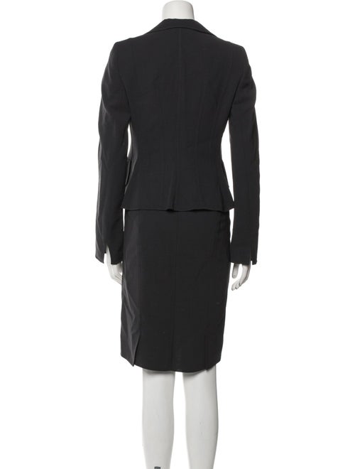 Akris Wool Ruffle Embellishment Skirt Set