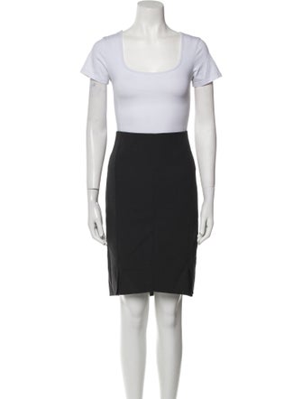 Akris Wool Ruffle Embellishment Skirt Set