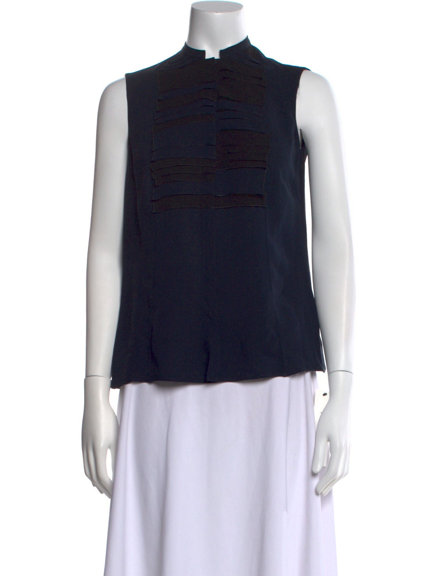 Akris Silk Mock Neck Top