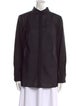 Akris Virgin Wool Long Sleeve Button-Up Top