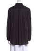 Akris Virgin Wool Long Sleeve Button-Up Top