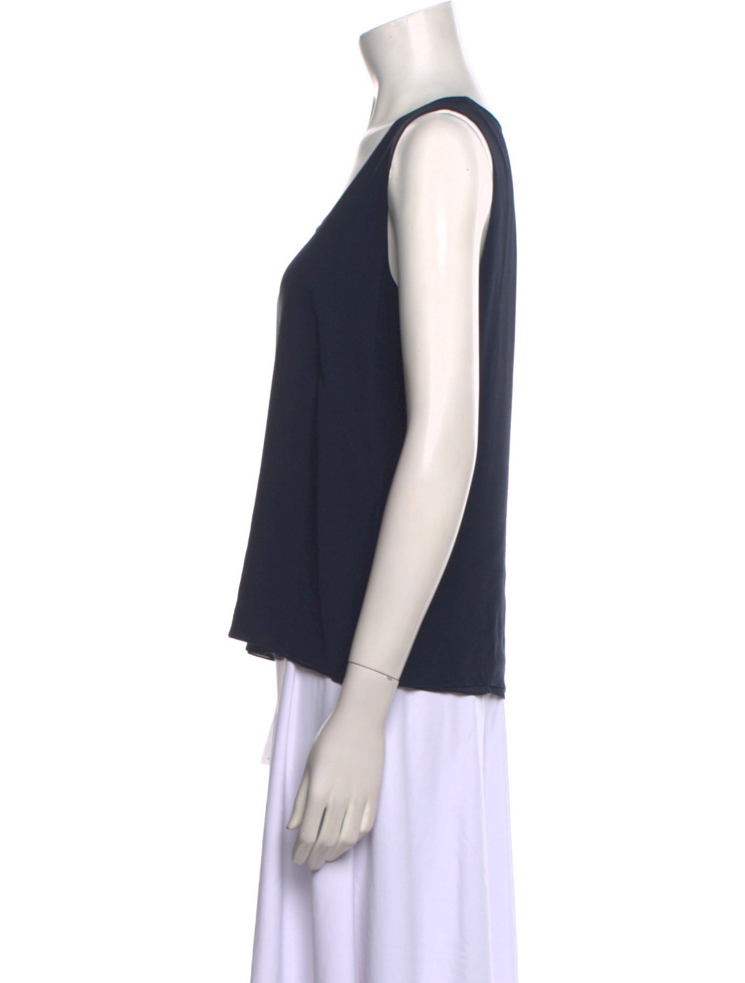 Akris Silk Scoop Neck Top